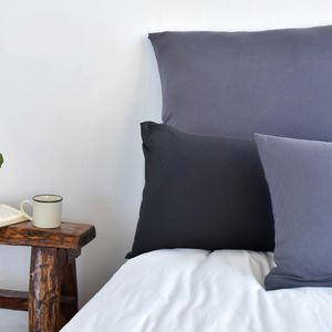 Produktbild für Kissenbezug NatureMark Jersey, schwarz
