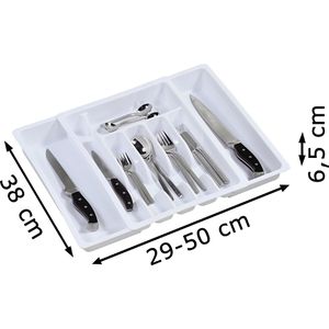 Produktbild für Besteckkasten Kesper 30086, weiß, aus Kunststoff