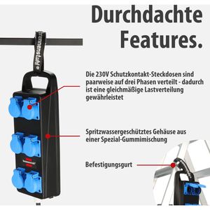 Produktbild für CEE-Stromverteiler Brennenstuhl BSV P, mobil, für außen
