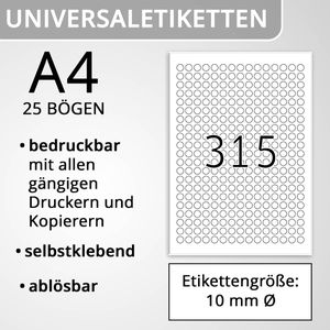 Produktbild für Universaletiketten Herma 4385, weiß