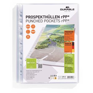Prospekthüllen Durable 268619 Premium, rPP, A4