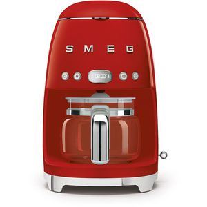 Produktbild für Kaffeemaschine Smeg DCF02RDEU 50er Retro Style, mit Glaskanne
