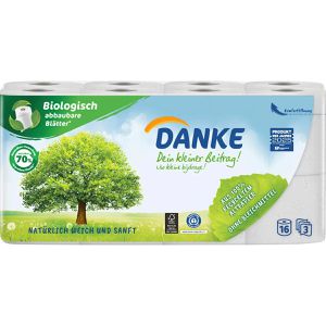 Toilettenpapier Danke natürlich weich & sanft