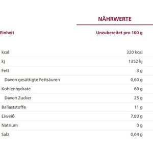 Produktbild für Müsli Alnatura Früchte, ohne Zuckerzusatz, BIO