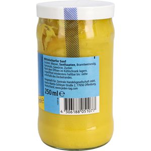 Produktbild für Senf JedenTag Delikatess mittelscharf, fein