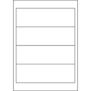 Produktbild für Rückenschilder TopStick labels, 8722, weiß