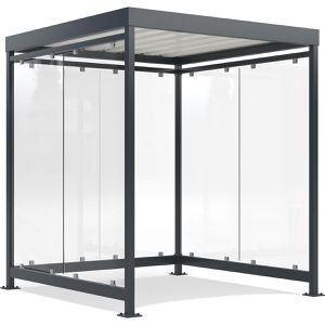 Personenunterstand WSM Köln K2 b/b, anthrazit, aus Metall
