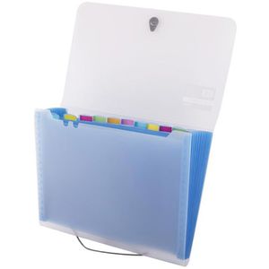 Produktbild für Fächermappe D.RECT 5540, A4, blau / transparent
