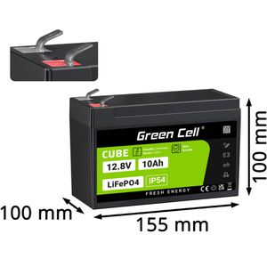 Produktbild für LiFePO4-Akku Green-Cell Cube, 10 Ah