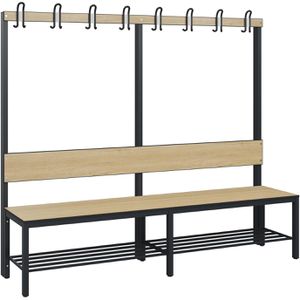 Produktbild für Umkleidebank CP-Möbel 8062-110, Sitzfläche Holz, 200 cm