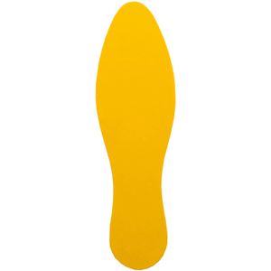 Bodenmarkierung Djois Fuß gelb