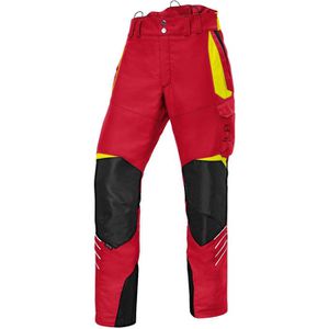 Kübler Schnittschutzhose Forest Herren, 2750, SSK1, Bundhose, rot, EN 381-5, Größe M, Schrittlänge 78