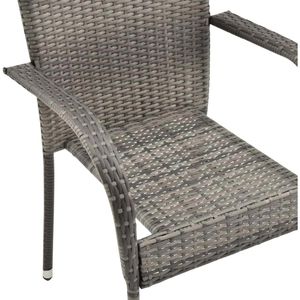 Produktbild für Gartenstuhl vidaXL 310085, Polyrattan