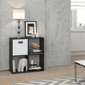 Produktbild für Bücherregal Vicco Tetra, schwarz