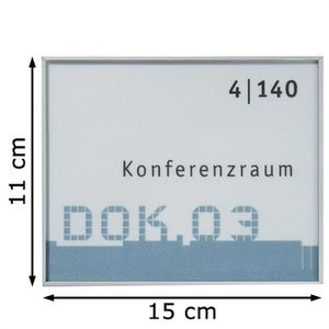 Produktbild für Türschild SignSystems NA5004, New Age, silber