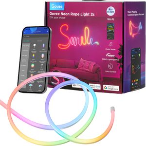 Produktbild für Lichtschlauch Govee Neon Strip Light, LED, weiß + farbig