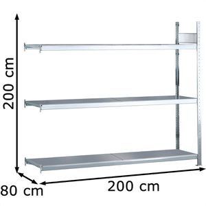 Produktbild für Anbauregal Schulte 15517, 3 Metallböden