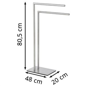 Produktbild für Handtuchhalter Wenko Recco 25379100, silber