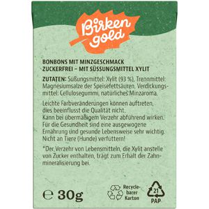 Produktbild für Kräuterbonbons Birkengold Minze