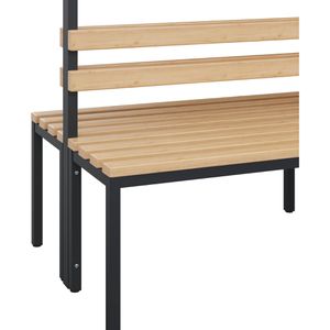 Produktbild für Umkleidebank CP-Möbel 8052-200, Sitzfläche Holz, 200 cm