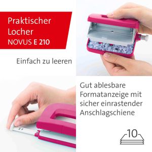 Produktbild für Heftgerät Novus Twinset E15/E210, 020-1875, inkl. Locher
