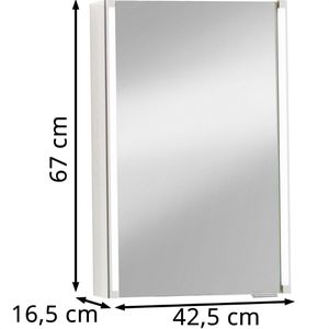 Produktbild für Spiegelschrank Fackelmann LED-Line 82951, weiß