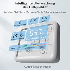 Produktbild für CO2-Messgerät SwitchBot W4900010, Meter Pro CO2