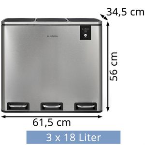 Produktbild für Mülleimer Les-Collectors N982, silber