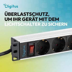 Produktbild für Steckdosenleiste Digitus DN-95418-S, PDU, mit 2m Kabel