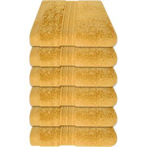 Produktbild für Waschlappen Dyckhoff Siena Set, goldgelb, 30 x 30 cm