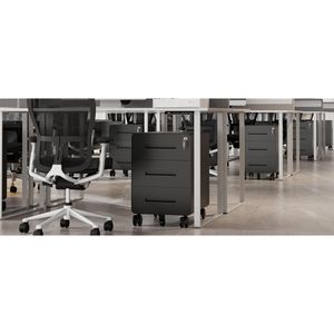 Produktbild für Rollcontainer Bisley EasyRoll, Metall, schwarz