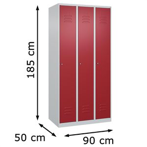 Produktbild für Spind CP-Möbel Classic PLUS, rot