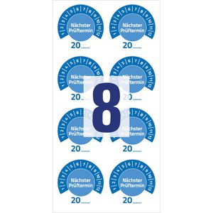 Produktbild für Prüfplaketten Zweckform 7906, nächster Prüftermin