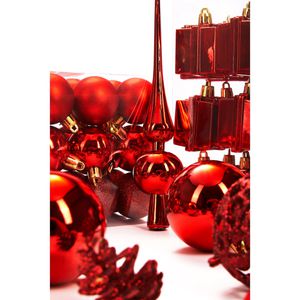 Produktbild für Weihnachtskugeln BRUBAKER 8000.02, rot
