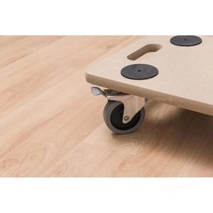 Produktbild für Möbelroller Meister 821390, Gummirollen, Bremse