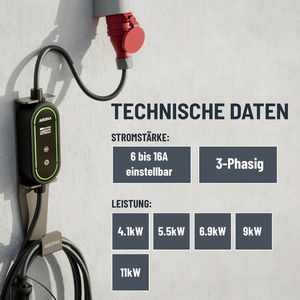Produktbild für Elektroauto-Ladekabel Absina 301020, IP67, 6,4 m