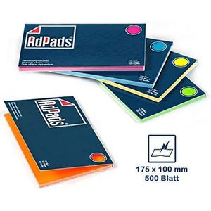 Produktbild für Moderationskarten AdPads Set Bunt, 500 Stück