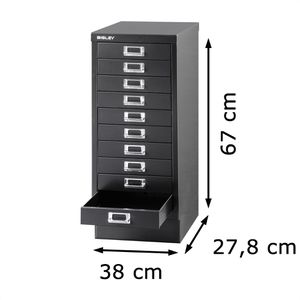 Produktbild für Schubladenschrank Bisley MultiDrawer, aus Metall