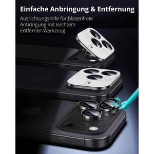 Produktbild für Kamera-Schutz ESR Armorite Kameralinsen, schwarz, 3 Stück
