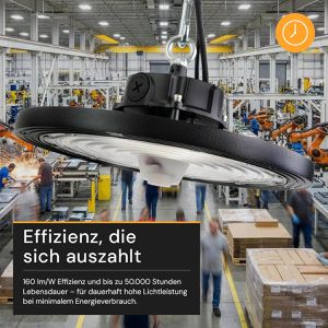 Produktbild für LED-Hallenstrahler Enovalite ELED500162, 200 Watt