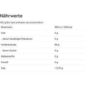 Produktbild für Zucker Birkengold Xylit, weißer Zucker, BIO