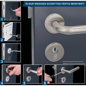Produktbild für Drückergarnitur Alpertec Fair IV-R PZ