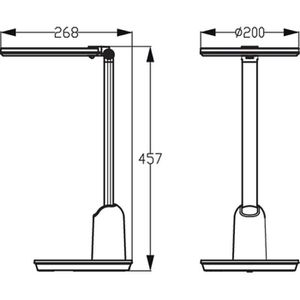 Produktbild für Schreibtischlampe Philips Einstein DSK602, mit LED