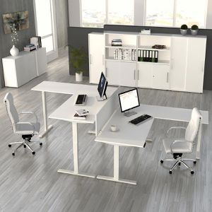 Produktbild für Schreibtisch Kerkmann Move 3, weiß / weiß