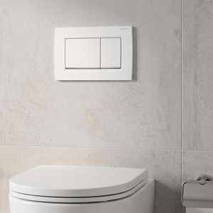 Produktbild für Betätigungsplatte Geberit Twinline30, aus Kunststoff, für WC