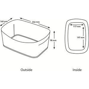 Produktbild für Aufbewahrungsbox Leitz MyBox Schale 5257-10-23 3L