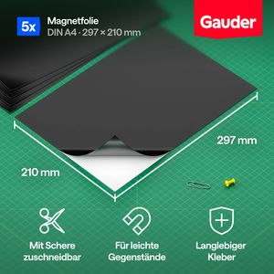 Produktbild für Magnetfolie Gauder A4, selbstklebend