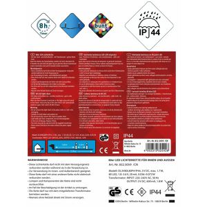 Produktbild für Lichterkette Idena 8325059, Multicolor, für Innen und Außen