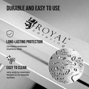 Produktbild für Servierwagen Royal-Catering RCSW-3A, silber, aus Edelstahl