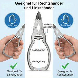 Produktbild für Nagelzange May KS-0004, Profi, aus Edelstahl